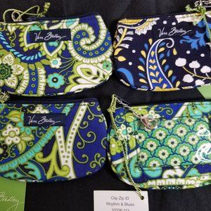 (4) NWT Vera Bradley Zip ID Case Lot of 4